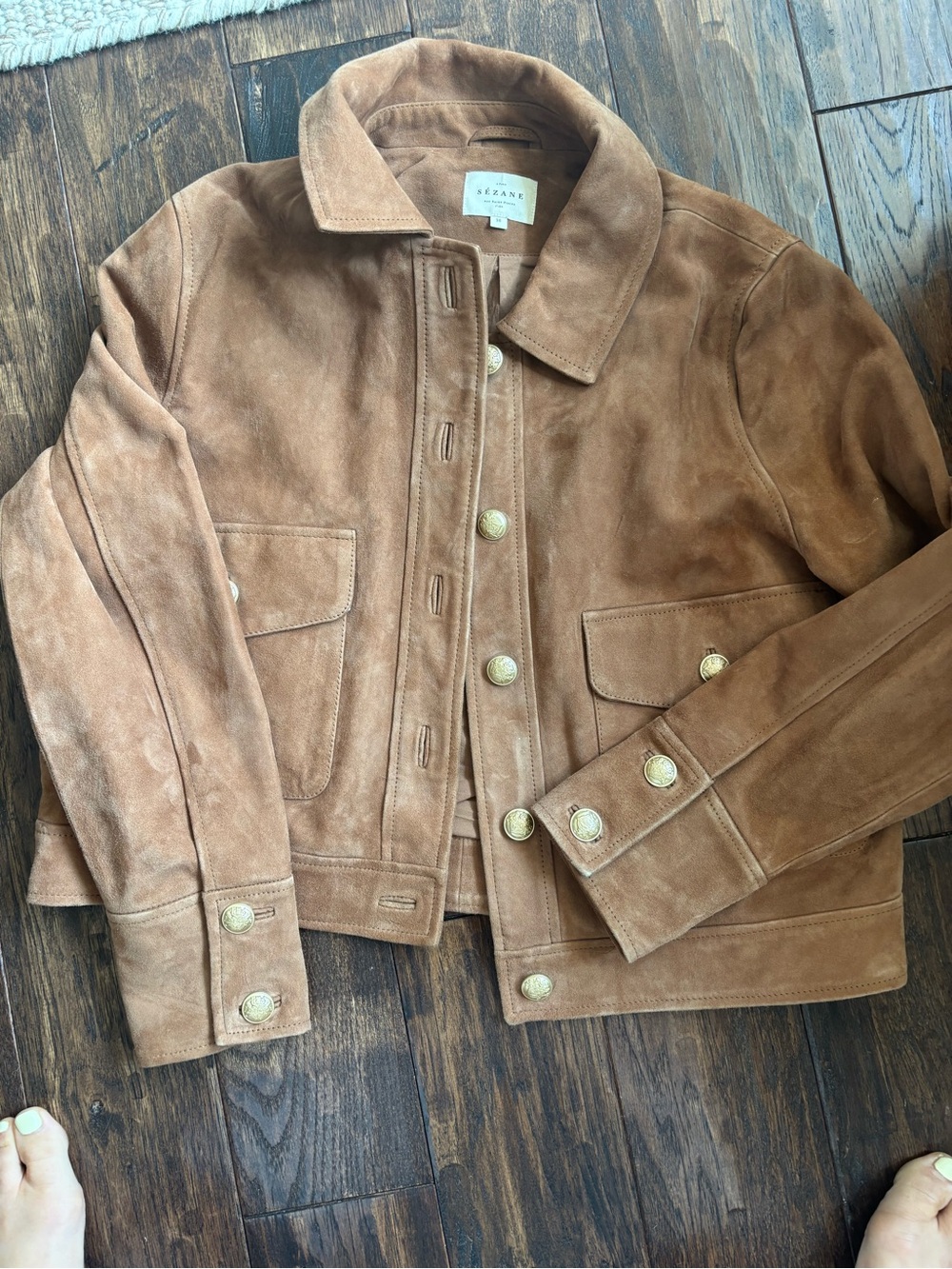 Sezane Suede ‘Terry’ jacket